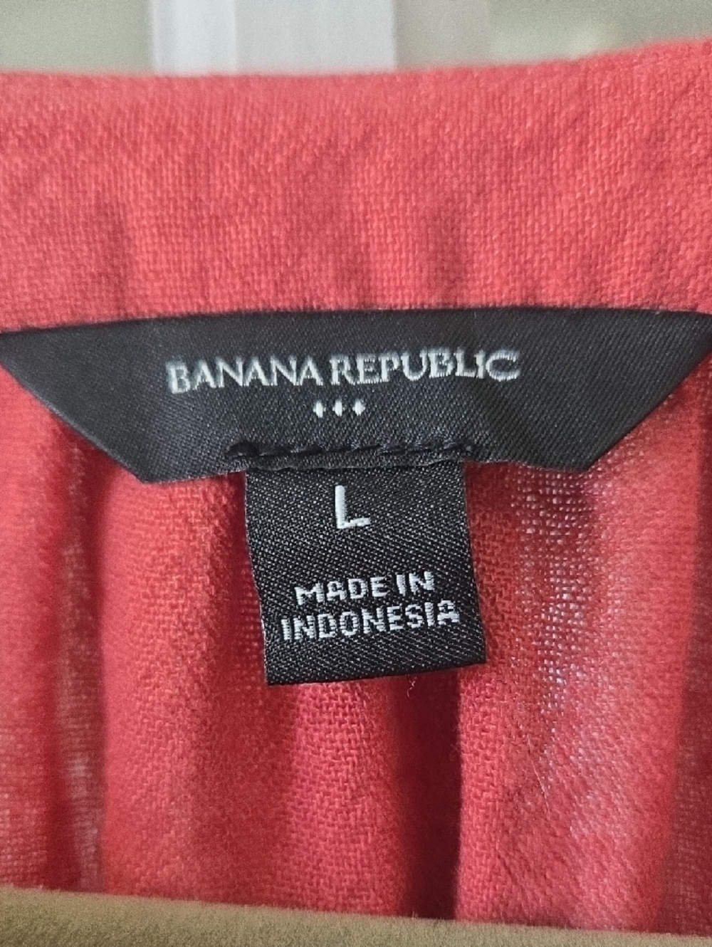 Banana Republic Coral Split-Neck Dress - Picture 2 of 3